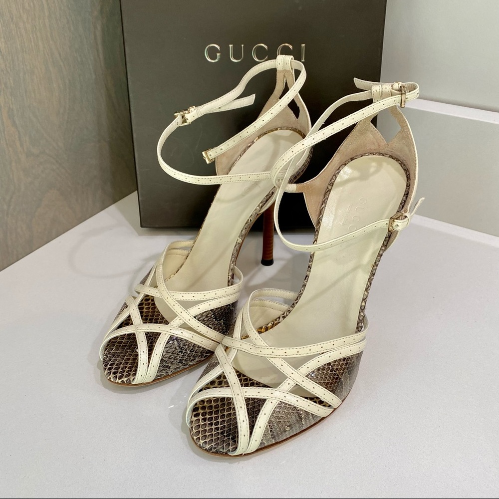 Vintage Gucci Snakeskin Heels